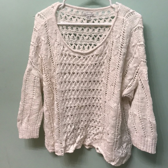 American Eagle white knitted sweater - Picture 1 of 4